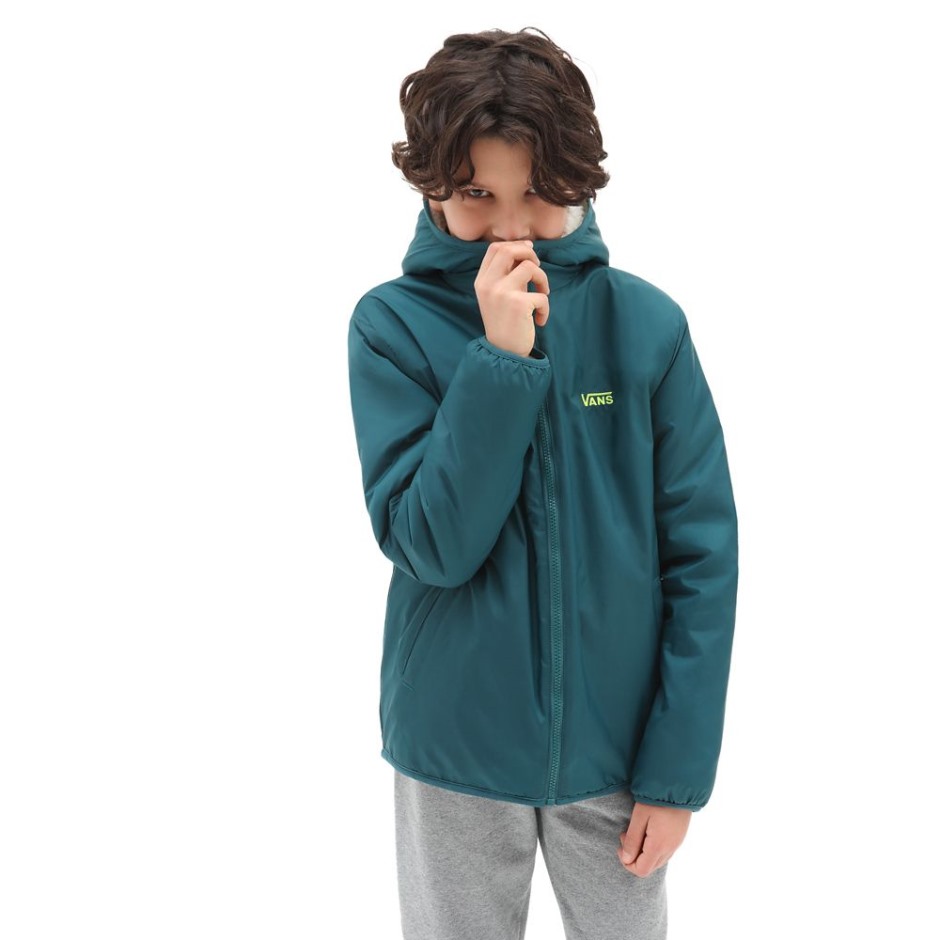 ז'קט הפיך של Vans Boys Harvard (8-14 שנים) כחול