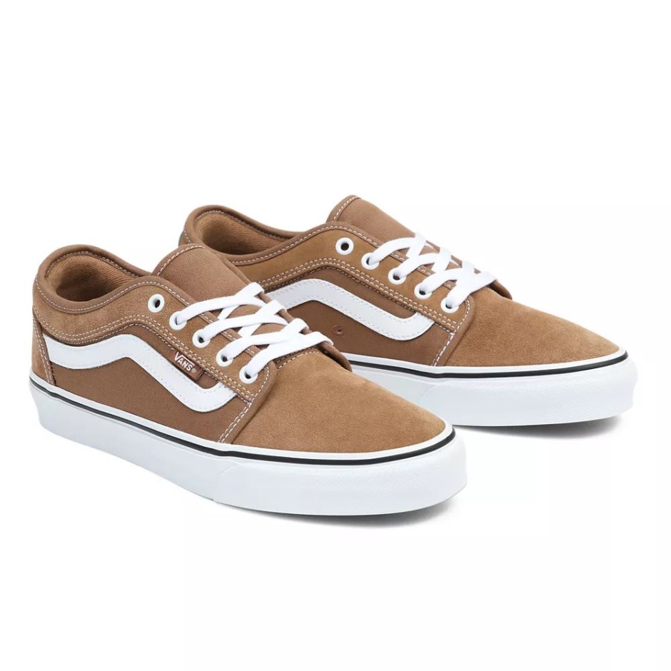 Vans Chukka נעלי פס צד נמוך בצבע חום