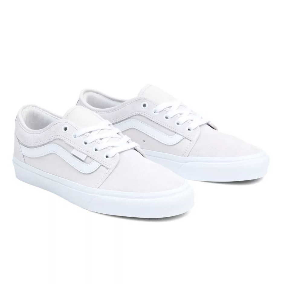Vans Chukka נעלי פס צד נמוך לבנות