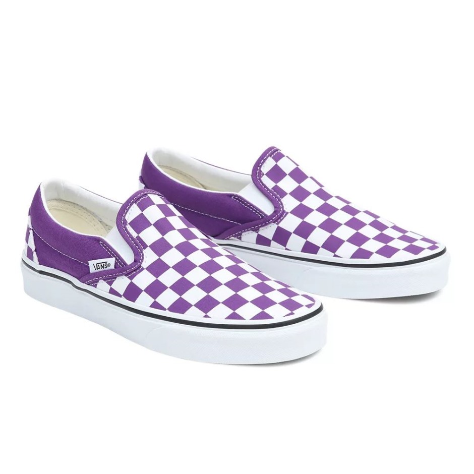 Vans Nelli Slip-On קלאסי לבן-סגול