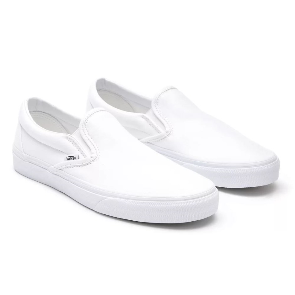Vans נעלי סליפ-און קלאסיות לבנות