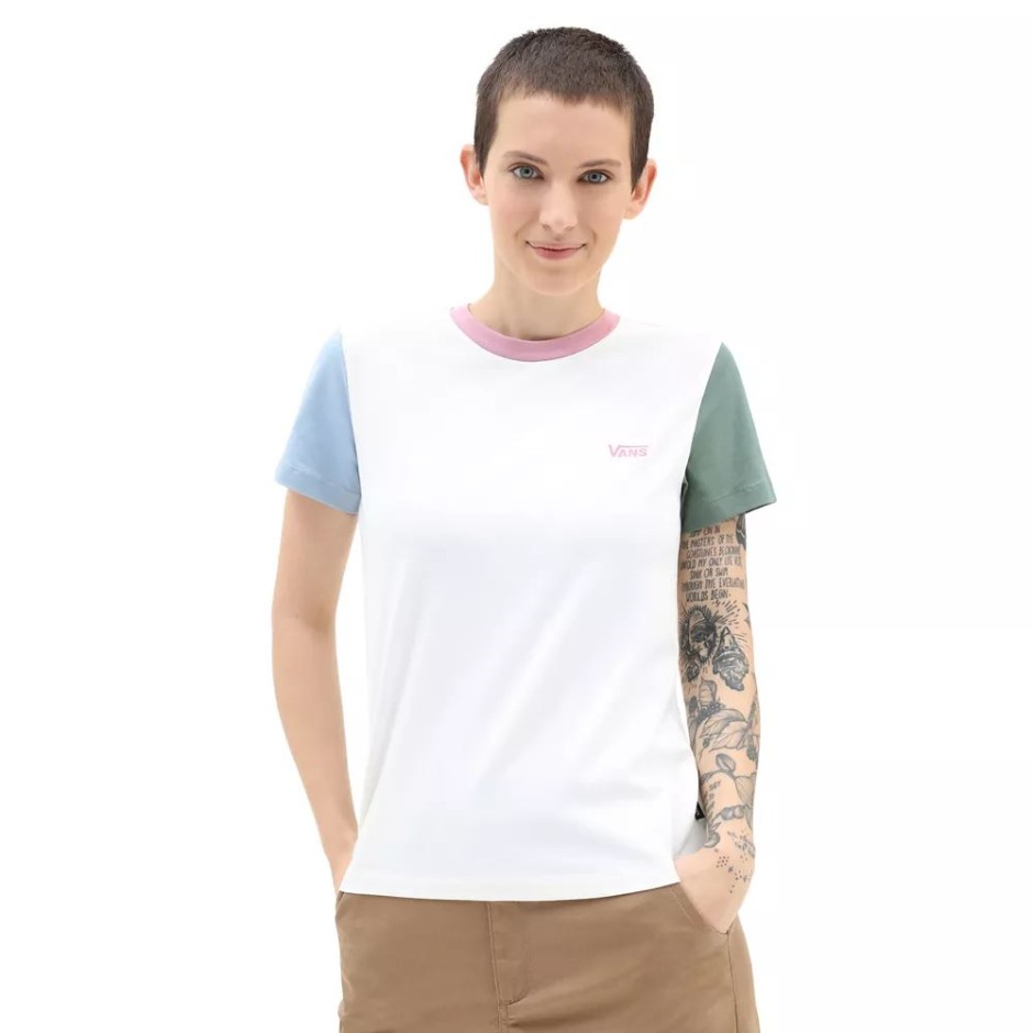 חולצה של Tandrim Colorblock Team ירוק-לבן