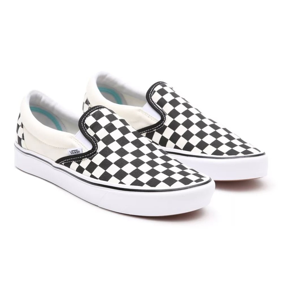 Vans Comfycush נעלי החלקה שחור-לבן