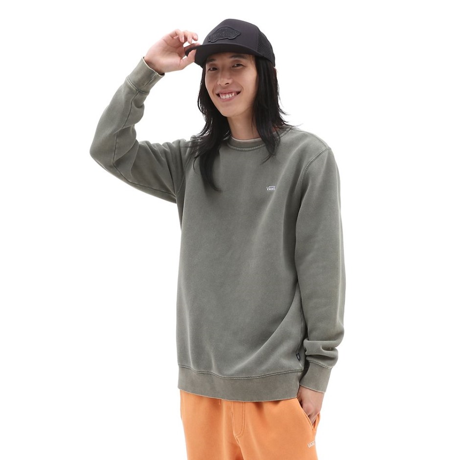 Vans Comfycush Wash Crew סווטשירט ירוק