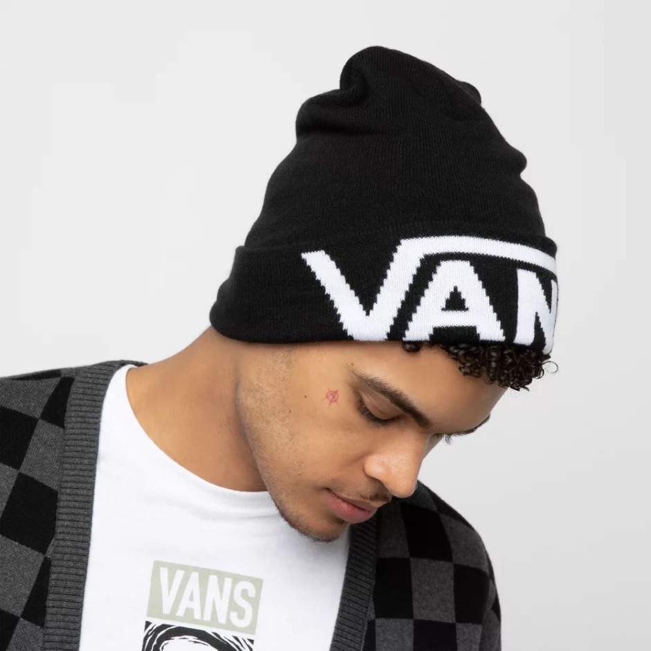 טנדרים Drop V High Cuff Beanie שחור