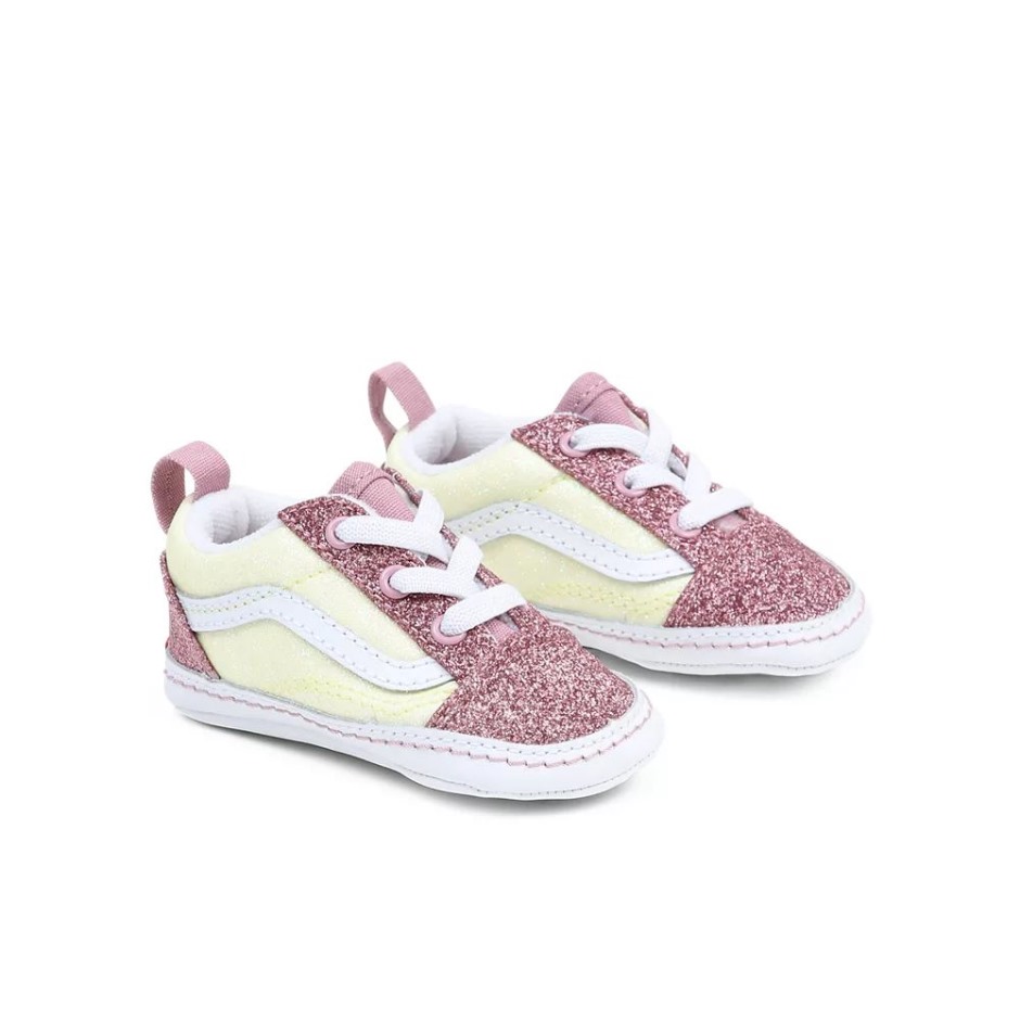 Vans Infant Infant Old School נעלי עריסה (0-1 שנה) צהוב-ורוד