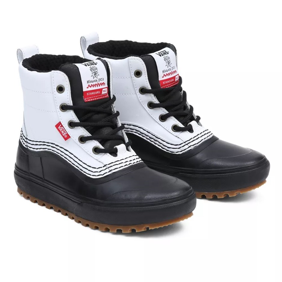Vans Kennedi Deck Standard Mid Snow Mte נעליים לבנות