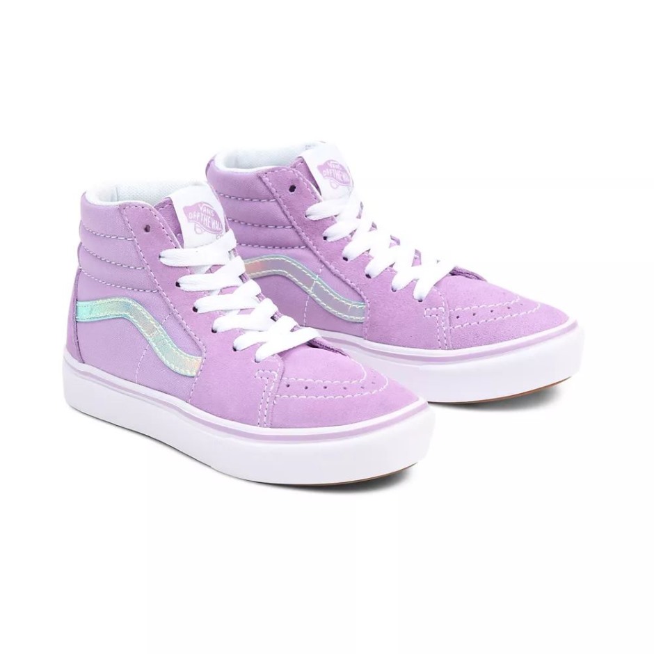 נעלי Vans Kids Comfycush Sk8-hi (4-8 שנים) ורודות