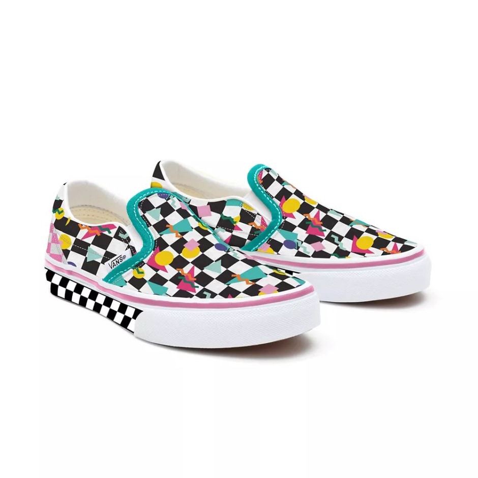 Vans Kids מכס נעלי מחליק גיאומטריות (4-8 שנים)