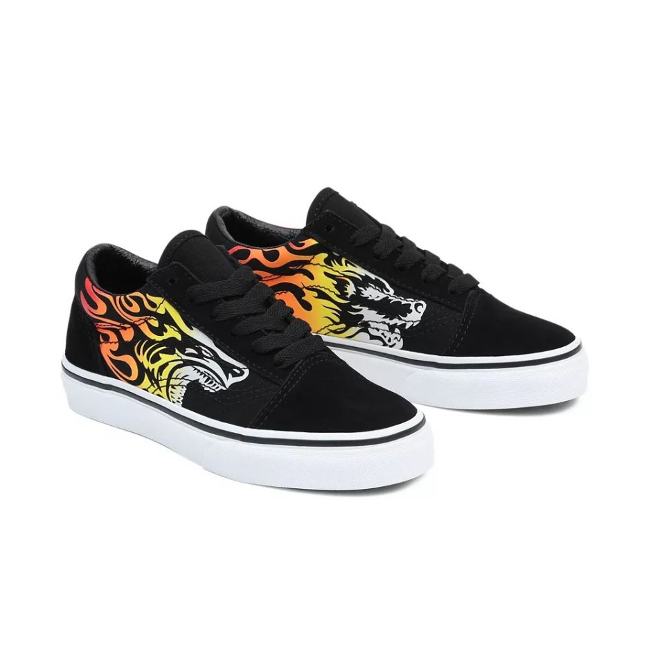 נעלי Vans Kids Old School (4-8 שנים) שחורות