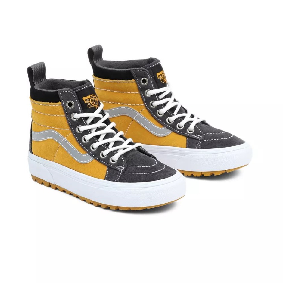 נעלי Vans Kids Sk8-hi Mte-1 (4-8 שנים) שחור-צהוב
