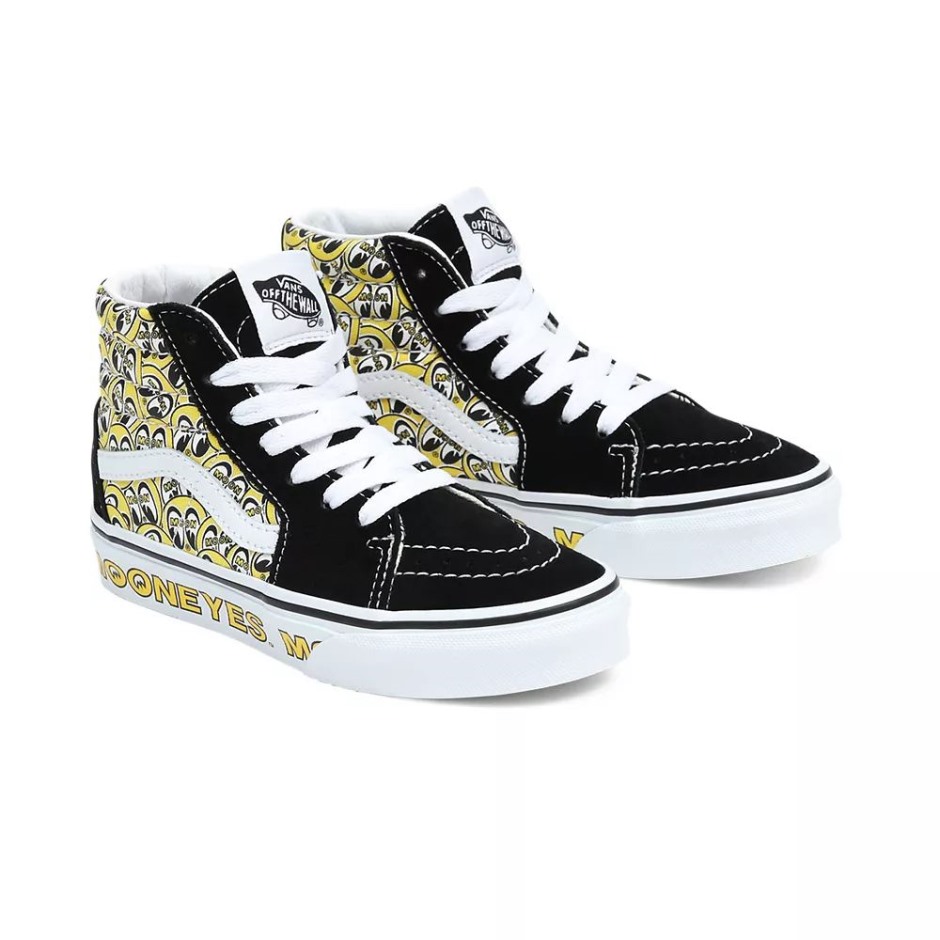 נעלי Vans Kids Sk8-hi (4-8 שנים) שחורות