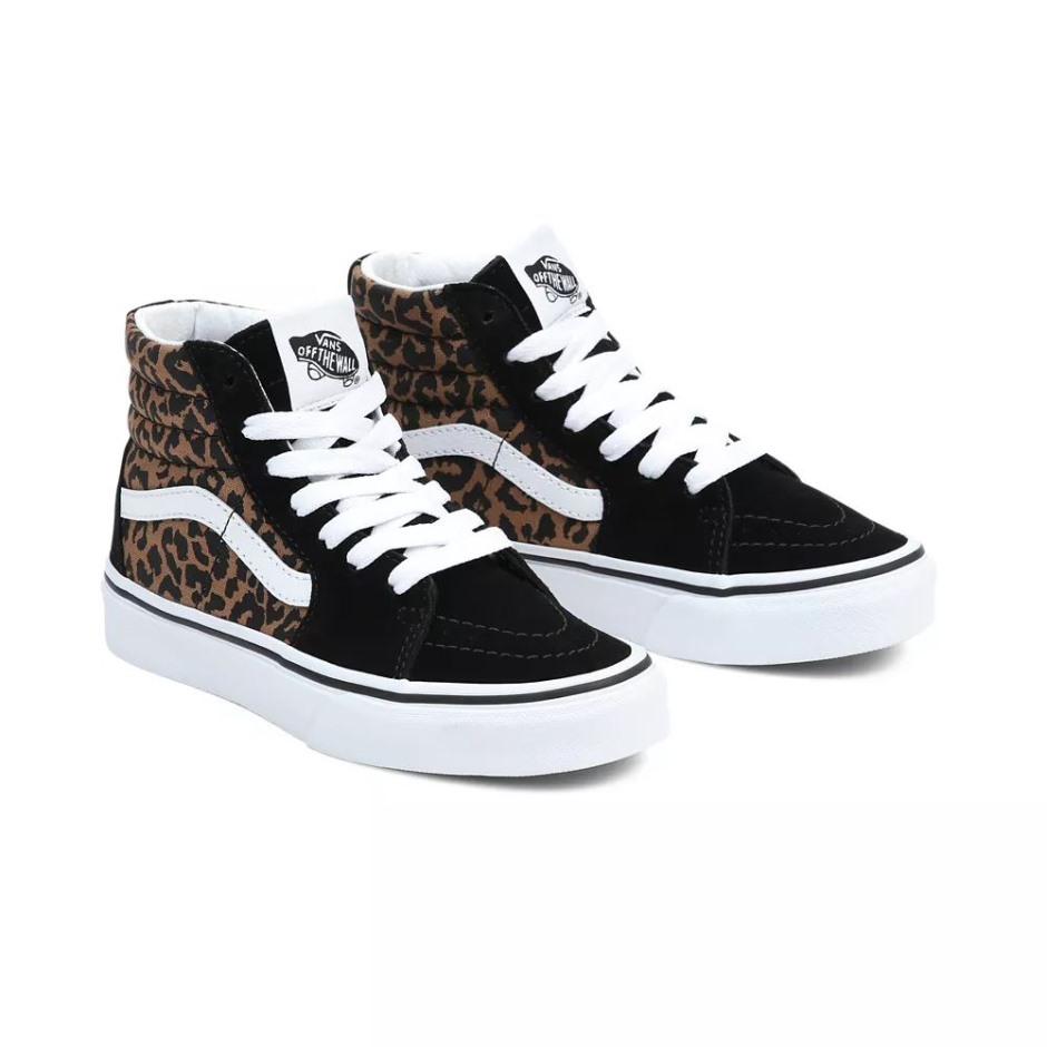 נעלי Vans Kids Sk8-hi (4-8 שנים) חומות