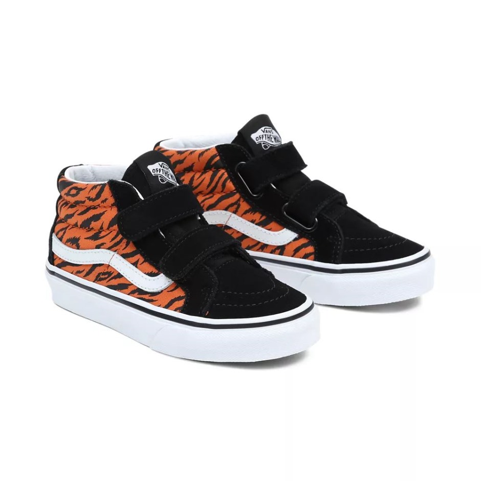 Vans Kids Sk8-mid Resution V Shoes (4-8 שנים) שחור-כתום
