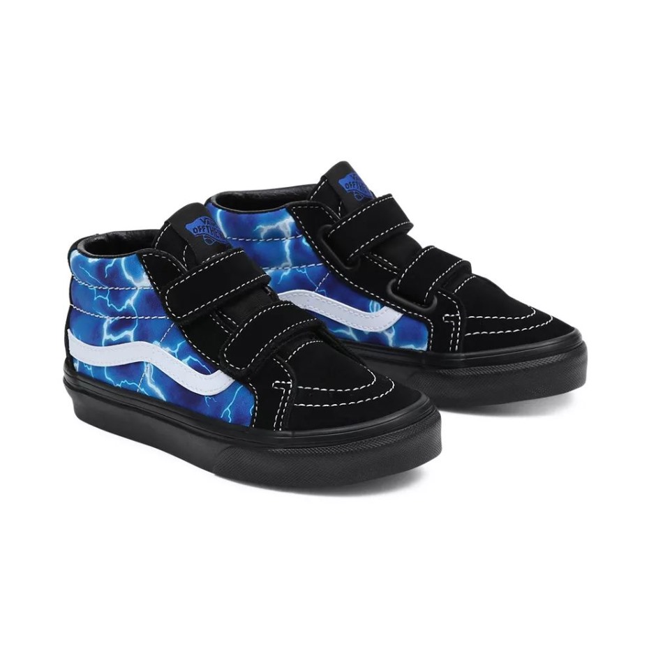 Vans Kids Sk8-mid Resution V Shoes (4-8 שנים) כחול-שחור