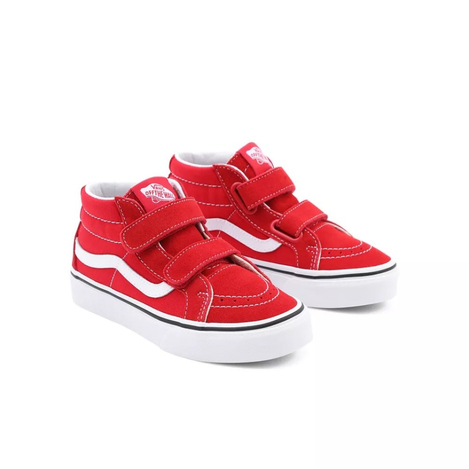 Vans Kids Sk8-mid Resution V Shoes (4-8 שנים) אדום