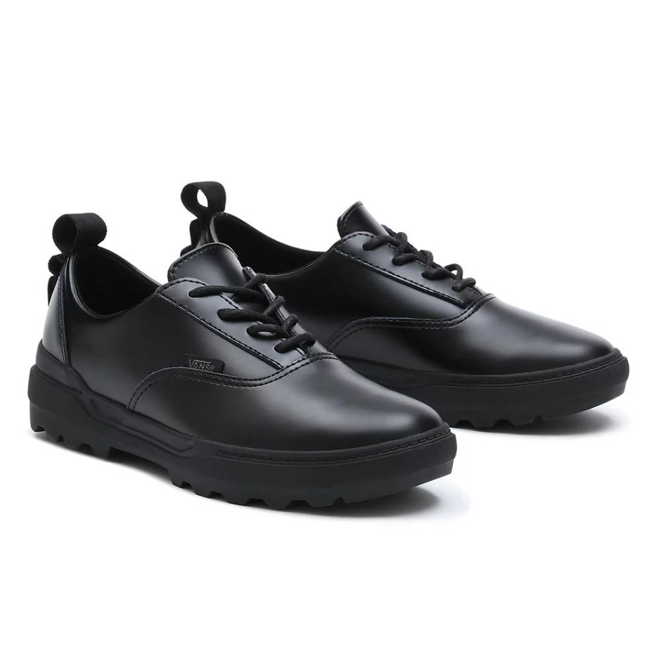 Vans עור קולפקס נעליים נמוכות שחורות