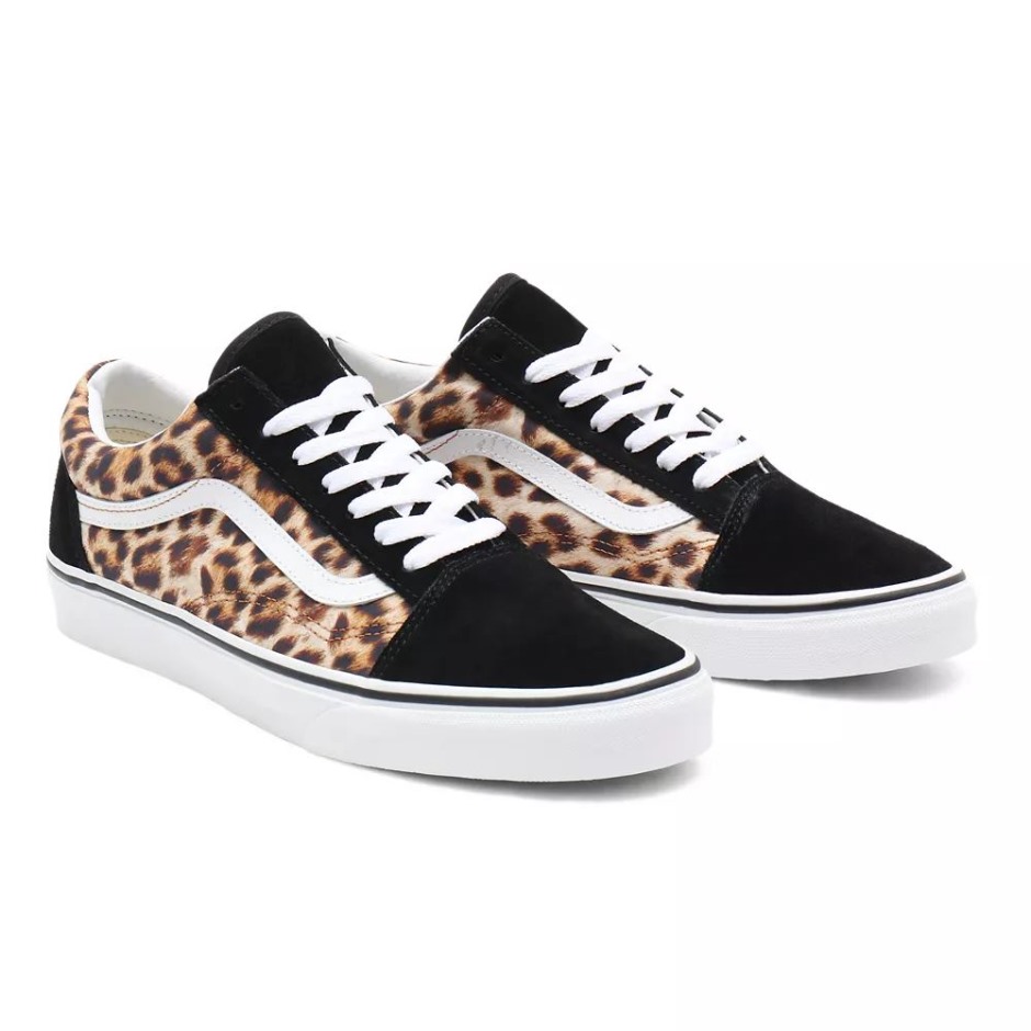 Vans Leopard נעלי אולד סקול שחורות