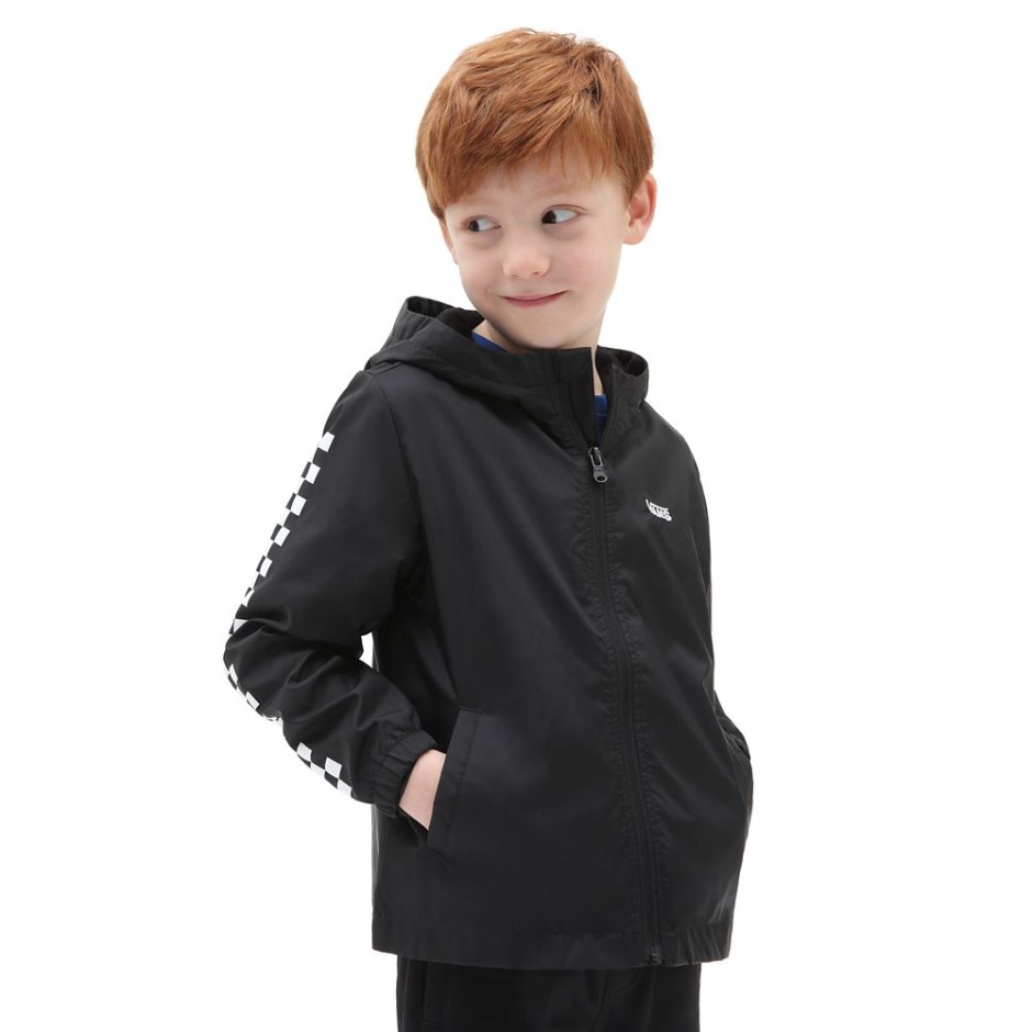 Vans Little Kids Garnett מעיל רוח (2-8 שנים) שחור