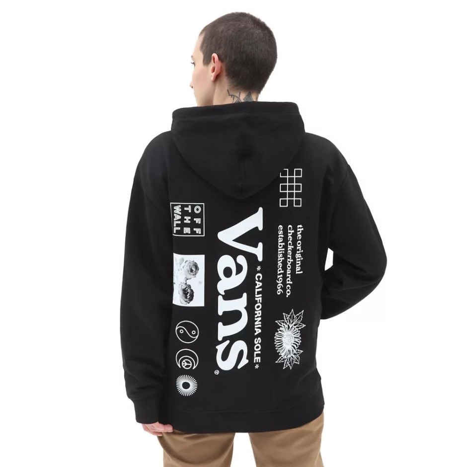 Vans Natural Os סוודר קפוצ'ון שחור