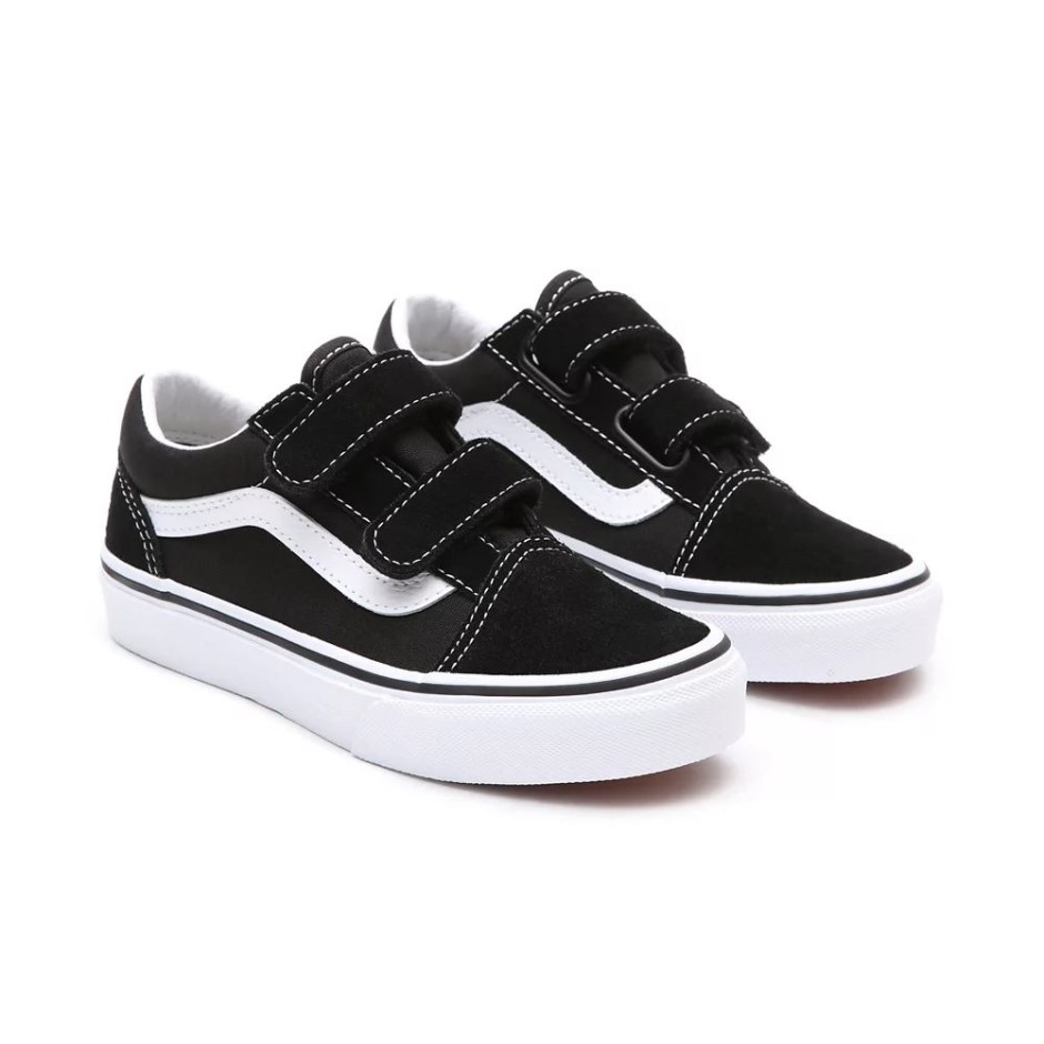 Vans Old School נעלי ילדים (4-8 שנים) שחורות