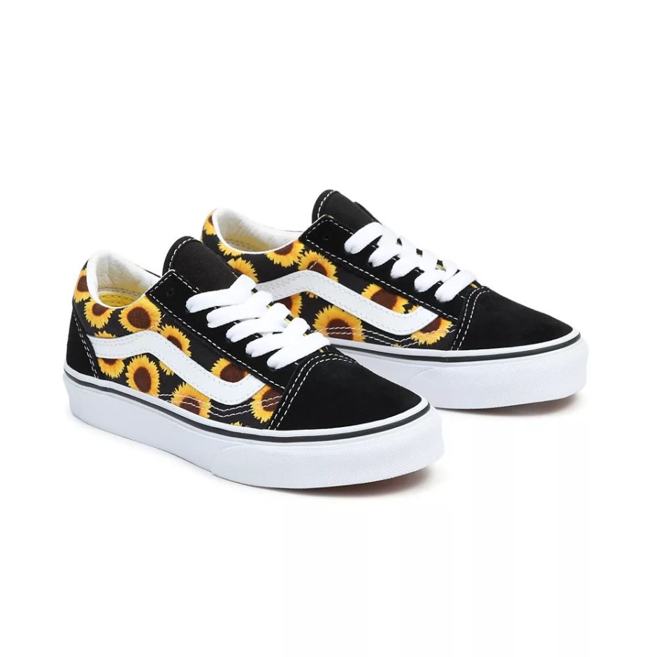 Vans Old School נעלי נוער (8-14 שנים) שחורות