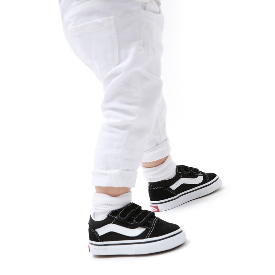 Vans Old School V נעליים (1-4 שנים) לפעוט שחור
