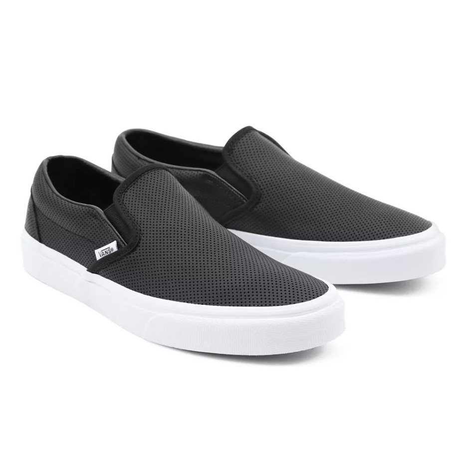 Vans Perf נעלי סליפ-און קלאסיות מעור שחור