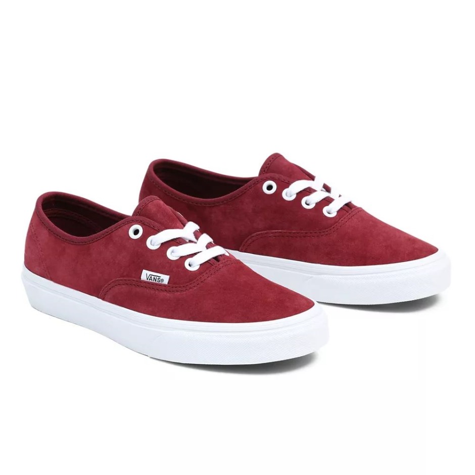 Vans Pig זמש נעליים אותנטיות אדומות