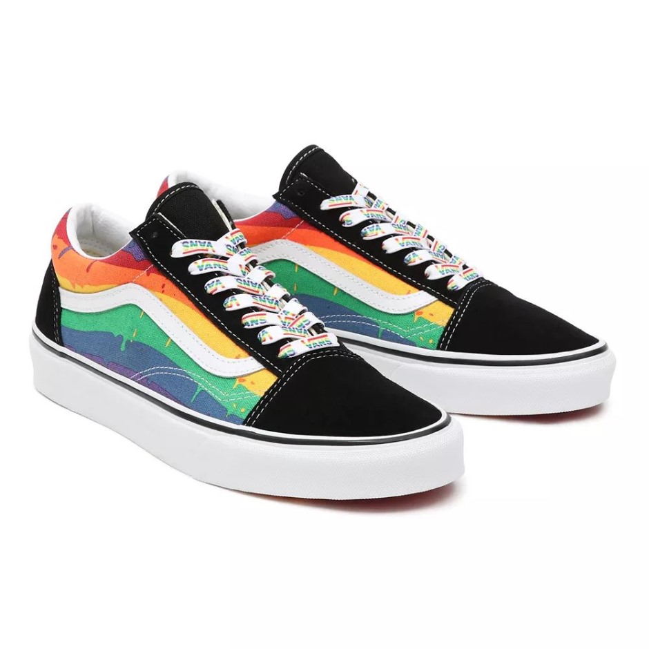 Vans Rainbow Drip Old School נעלי שחור-מולטי