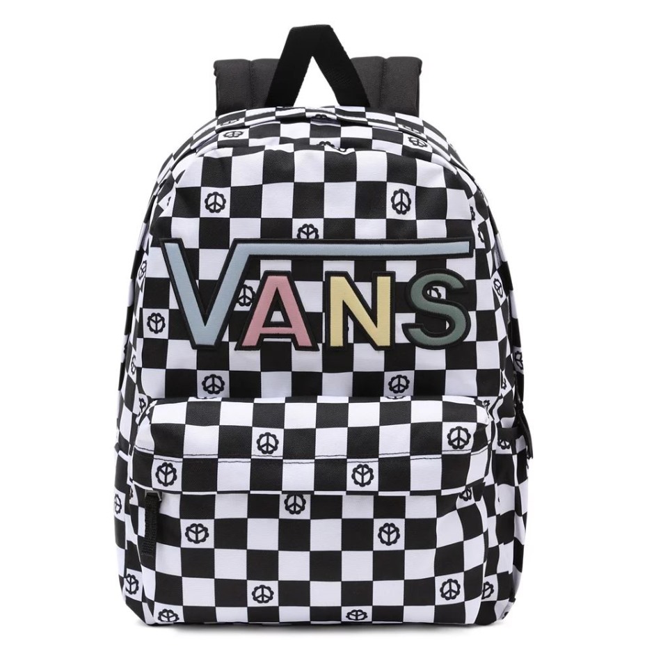 Vans Realm Flying V תיק גב שחור-לבן