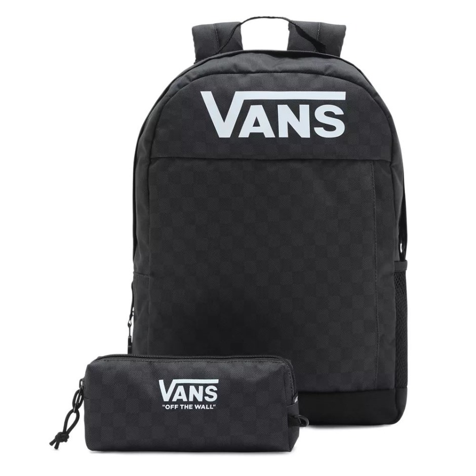 תיק גב בית ספר Vans לבנים שחור