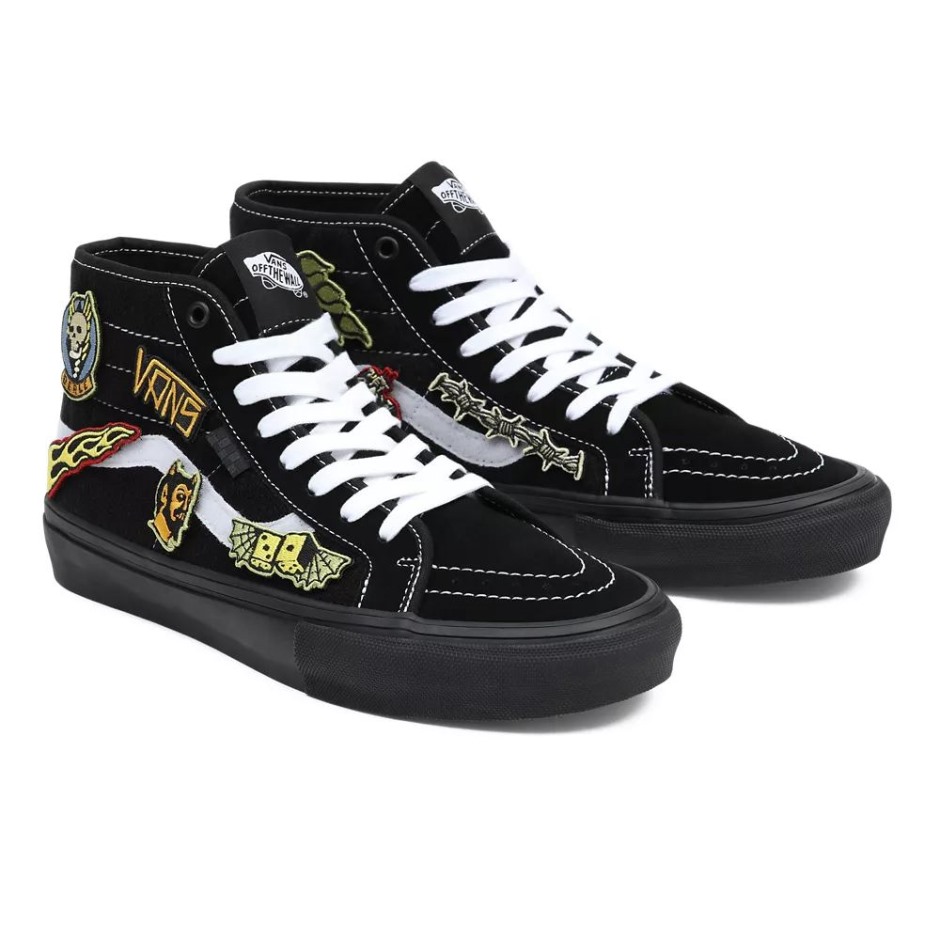 Vans Skate Sk8-hi נעלי Decon בצבע אפור