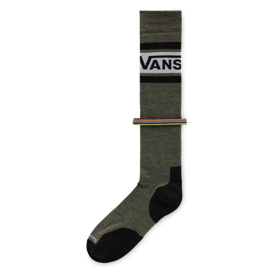 Vans Smartwool גרבי שלג ממוקדות כרית (זוג אחד) בצבע ירוק