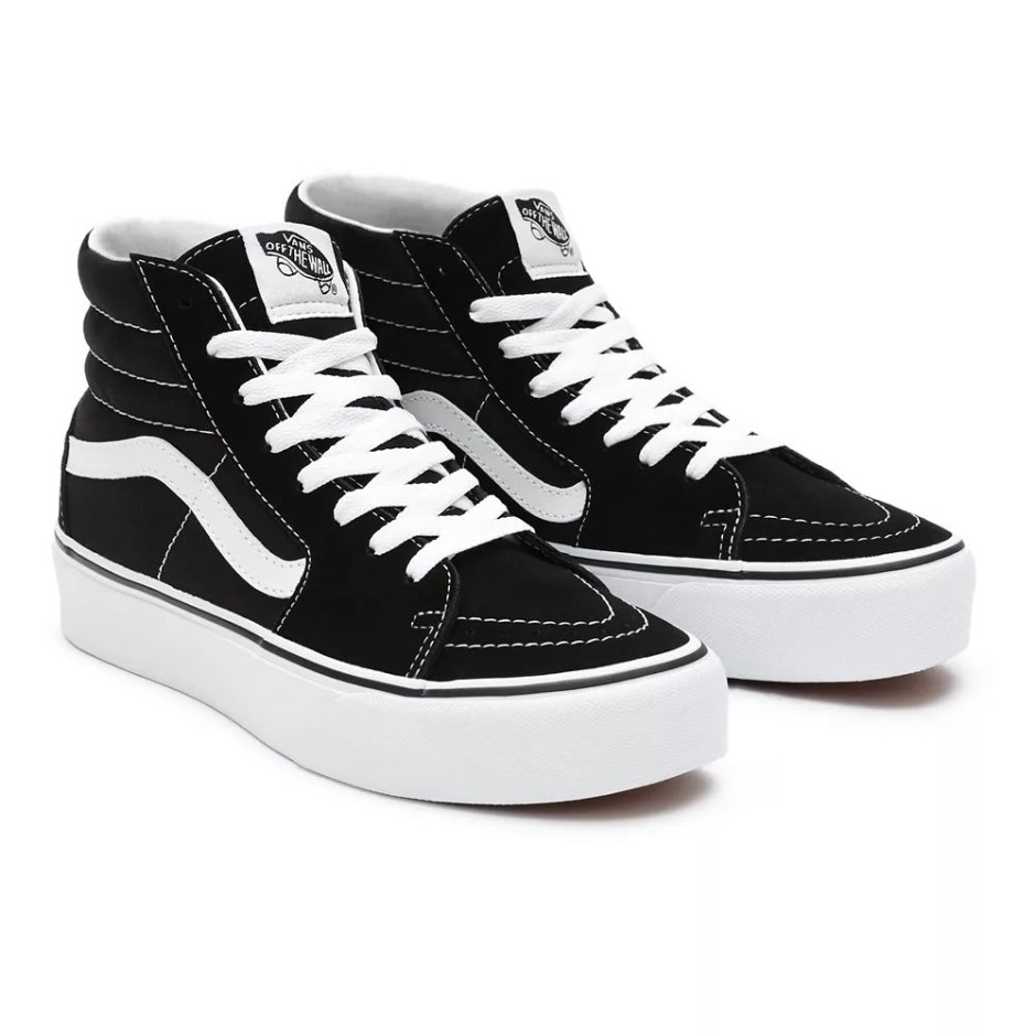 נעלי טנדר זמש Sk8-hi Platform 2.0 שחורות