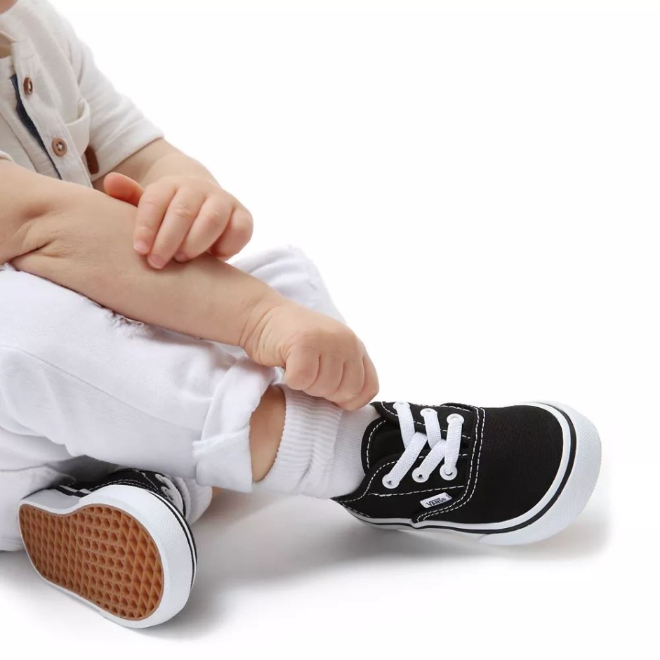 Vans פעוט נלי תחרה אלסטי אותנטי (1-4 שנים) שחור