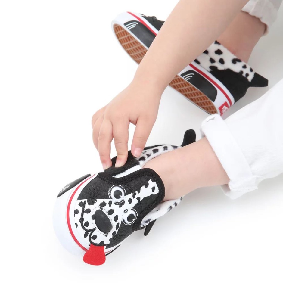 Vans Baby Dog Nellie V (1-4 שנים) שחור ולבן