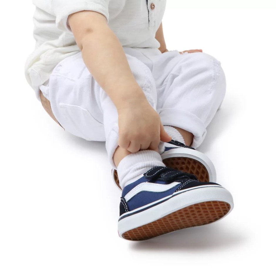 Vans Toddler Old School V נעליים (1-4 שנים) כחולות