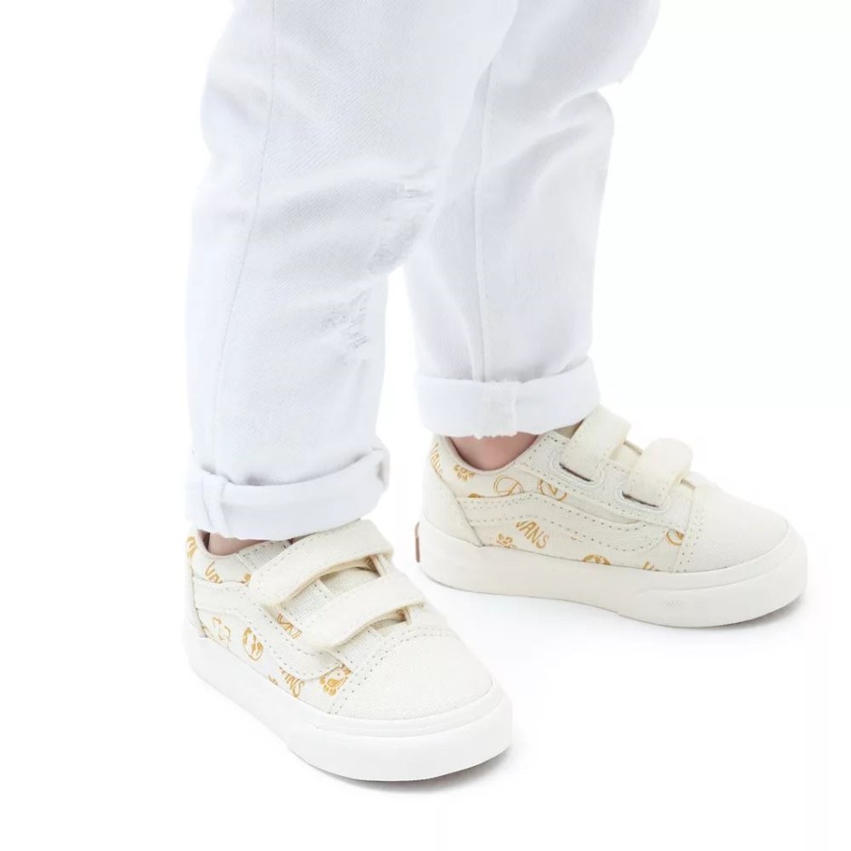 Vans Toddler Old School V נעליים (1-4 שנים) לבנות