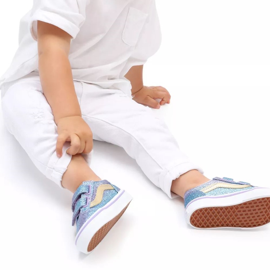 Vans Toddler Ombre Glitter Old School V נעלי (1-4 שנים) לילך