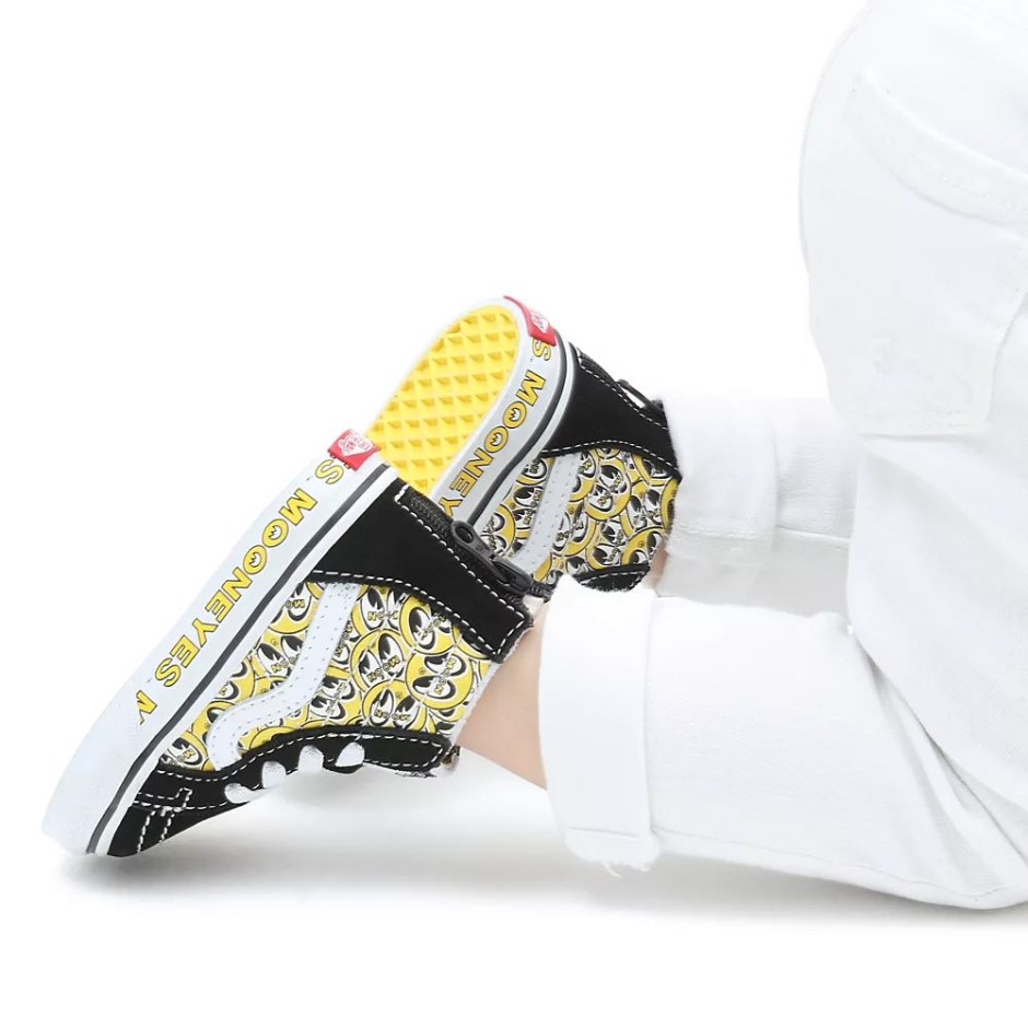 Vans Toddler Sk8-hi נעלי Zip (1-4 שנים) שחורות