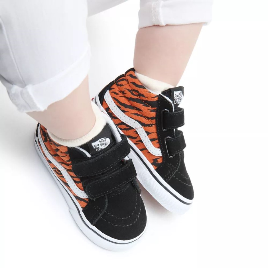 Vans Toddler Sk8-mid Resution V Shoes (1-4 שנים) שחור-כתום