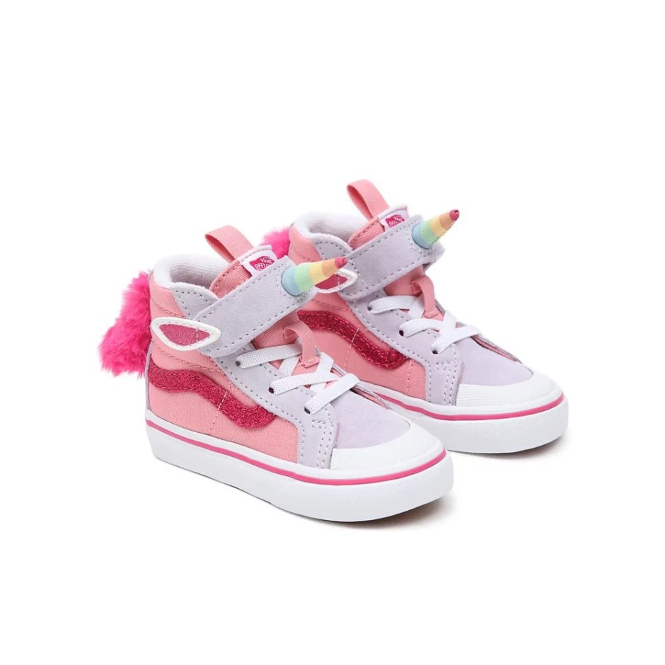 Vans Toddler Unicorn Sk8-hi הוצאה מחודשת 138 V נעליים (1-4 שנים) ורוד