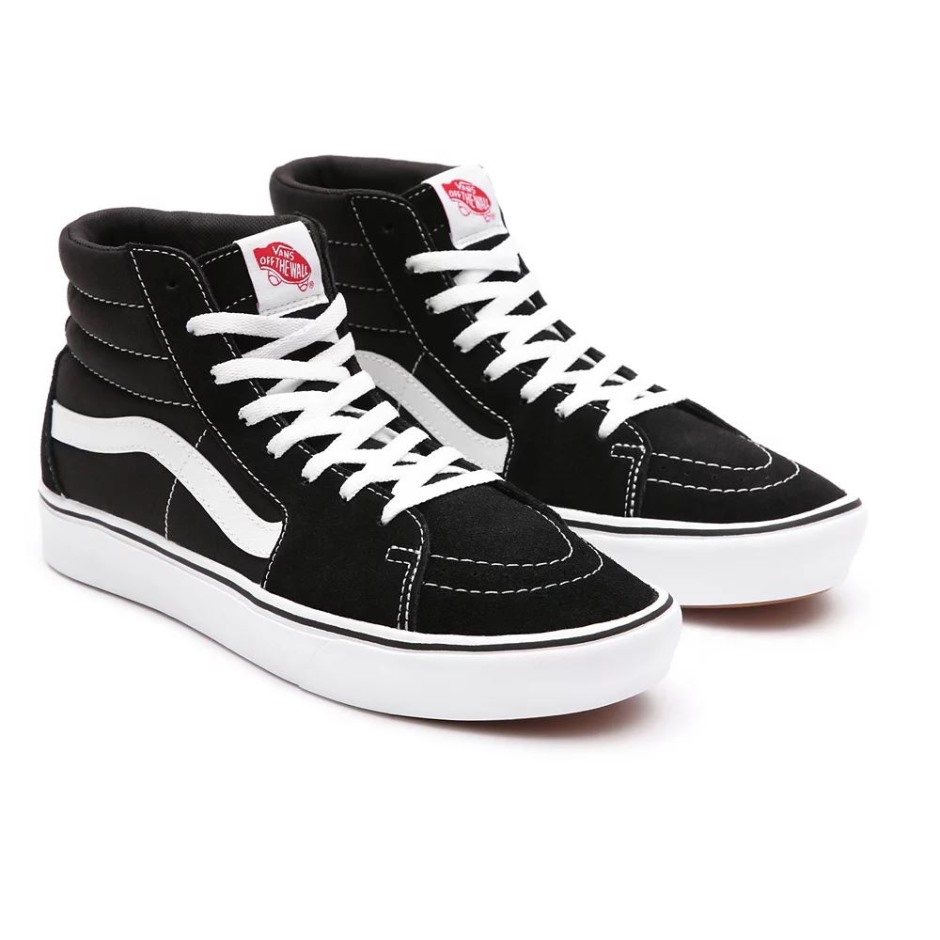 Vans נשים Comfycush Sk8-hi נעלי שחורות