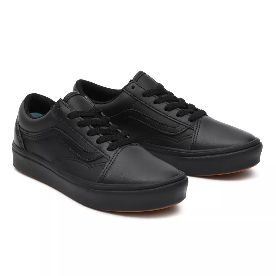 Vans Youth Classic Tumble Comfycush נעלי ישן סקול (8-14 שנים) שחורות