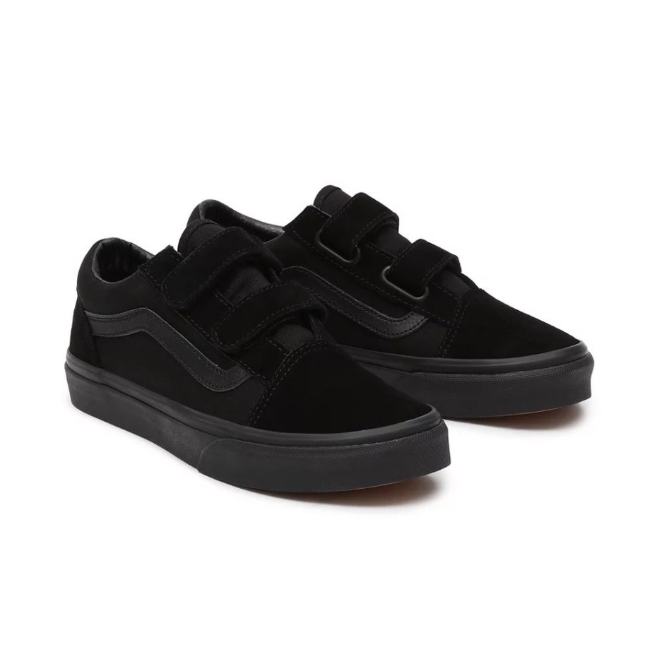 Vans Youth Old School V נעליים (8-14 שנים) שחורות