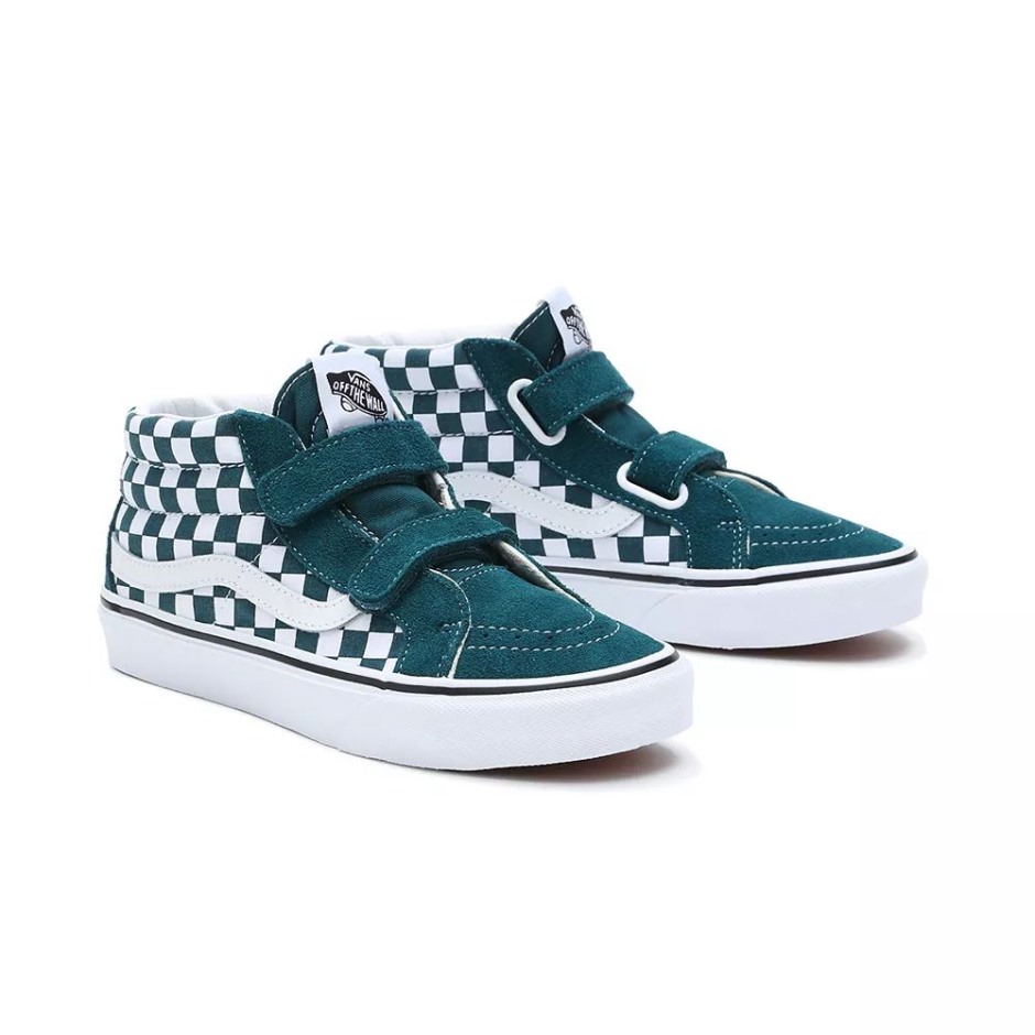Vans Youth Sk8-mid Resution V Shoes (8-14 שנים) כחול