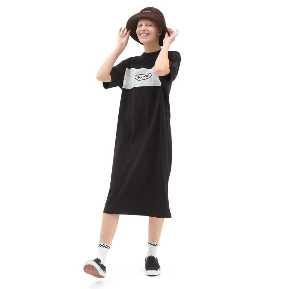 טנדרים X Curren X שמלת נוסט שחורה