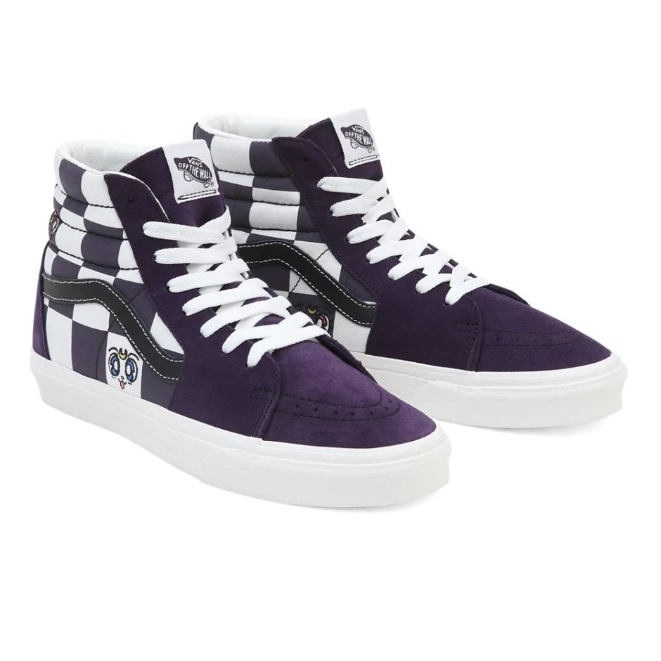 Vans X Pretty Guardian Sailor Moon Sk8-hi נעלי לבן-סגול
