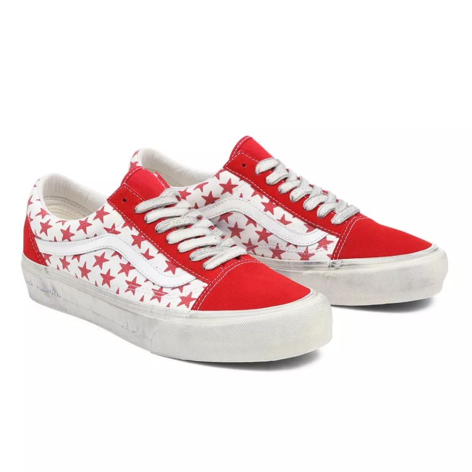 Vault By Vans X Bianca Chandôn נעלי אולד סקול אדום-לבן